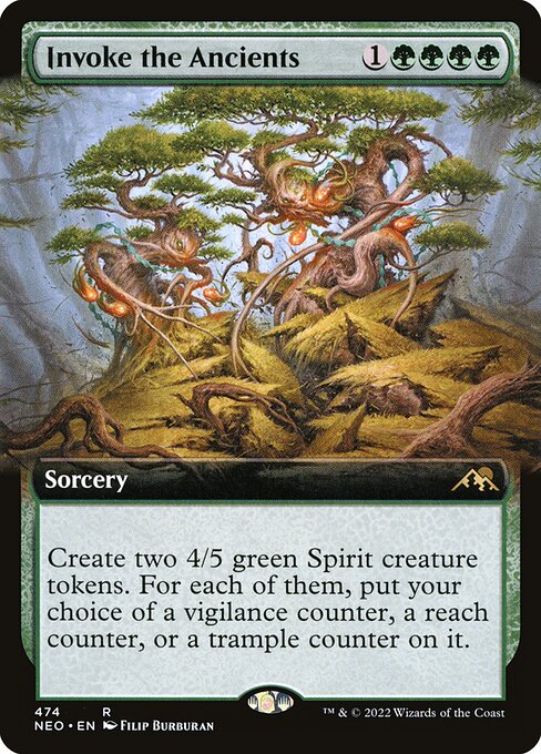 Invoke the Ancients (Extended Art) - Kamigawa: Neon Dynasty