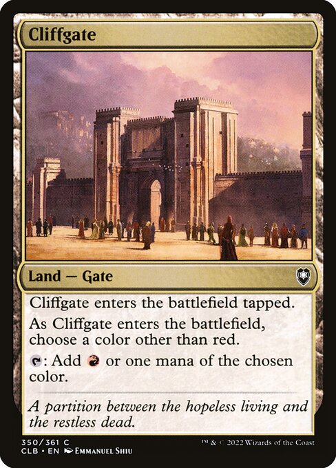 Cliffgate (Foil) - Commander Legends: Battle for Baldur's Gate
