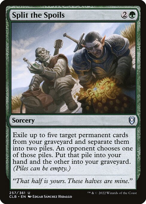 Split the Spoils (Foil) - Commander Legends: Battle for Baldur's Gate