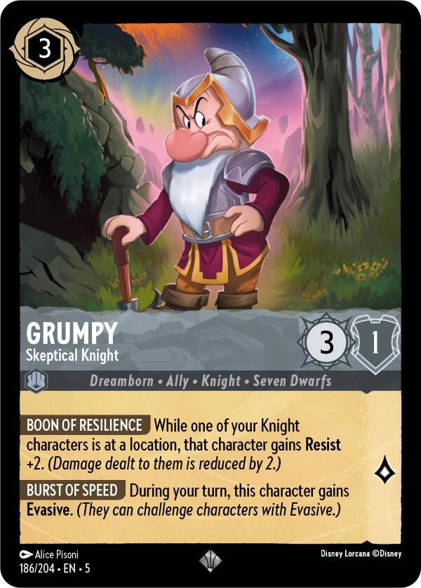 Grumpy - Skeptical Knight - Shimmering Skies