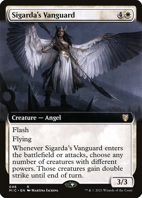 Sigarda's Vanguard (Extended Art) - Commander: Innistrad: Midnight Hunt