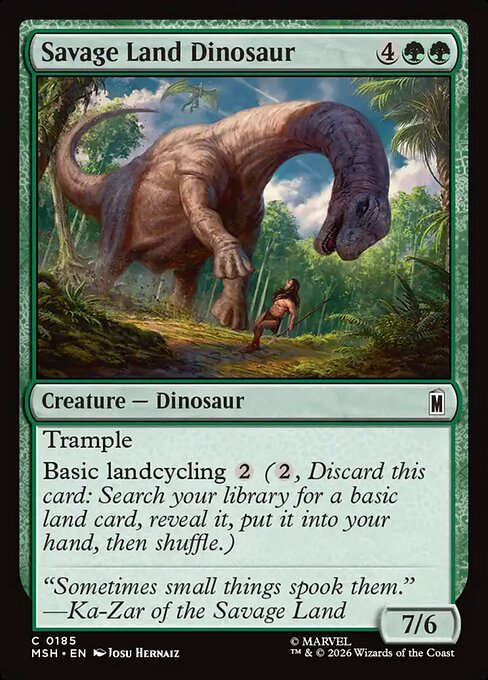 Savage Land Dinosaur - Marvel Super Heroes