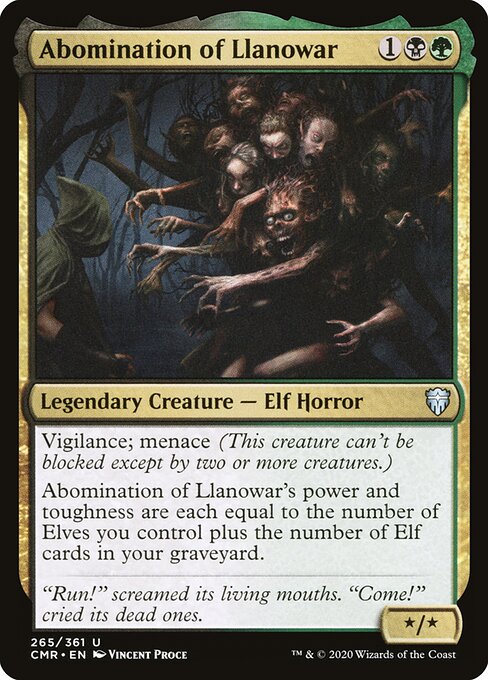 Abomination of Llanowar (Foil) - Commander Legends