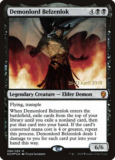 Demonlord Belzenlok - Prerelease Cards
