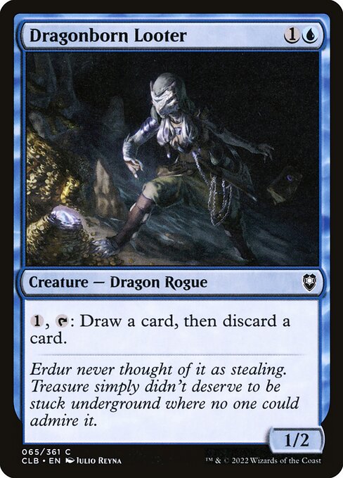 Dragonborn Looter (Foil) - Commander Legends: Battle for Baldur's Gate