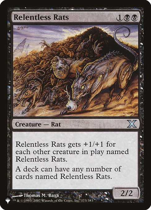 Relentless Rats - The List Reprints