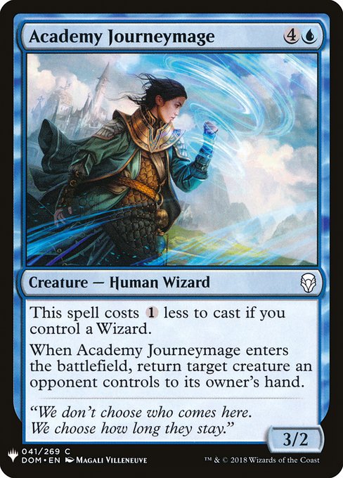 Academy Journeymage - The List Reprints