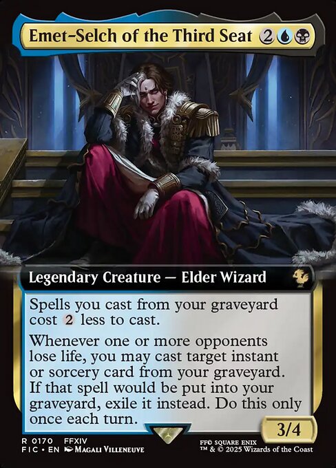 Emet-Selch of the Third Seat (Extended Art) - Commander: FINAL FANTASY