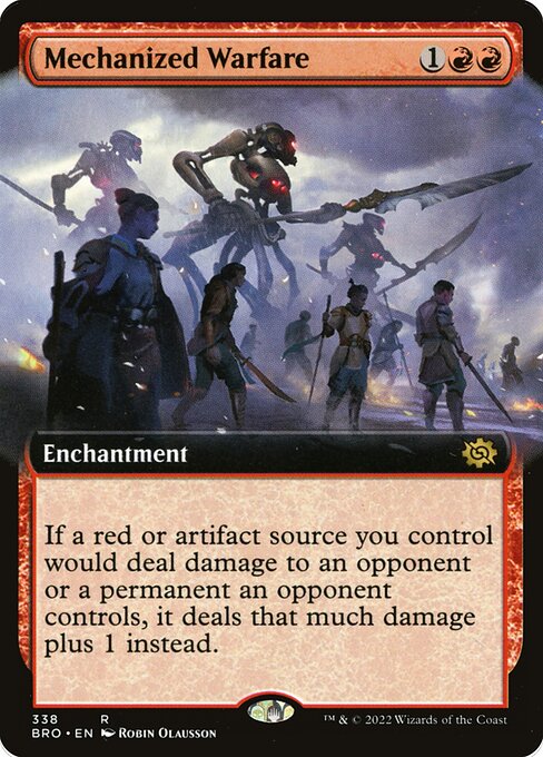 Mechanized Warfare (Extended Art) (Foil) - The Brothers' War