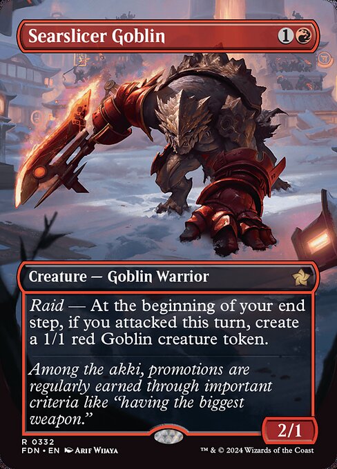Searslicer Goblin (Borderless) - Foundations