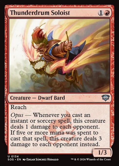 Thunderdrum Soloist (Foil) - Secrets of Strixhaven