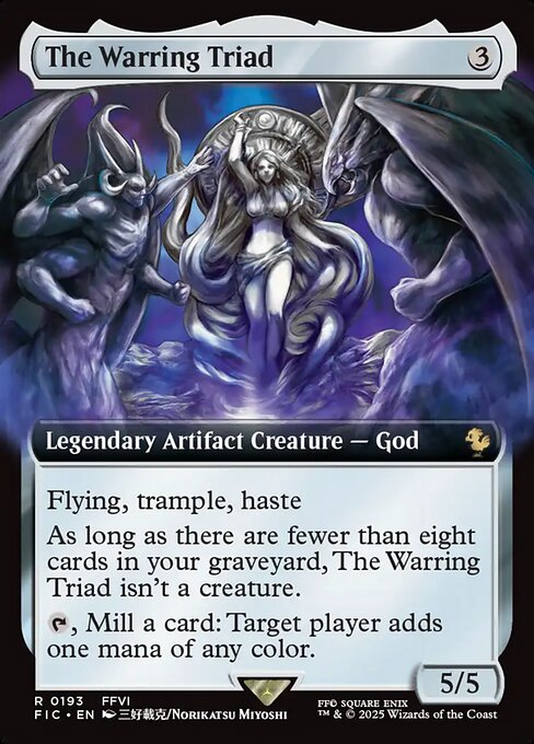 The Warring Triad (Extended Art) - Commander: FINAL FANTASY