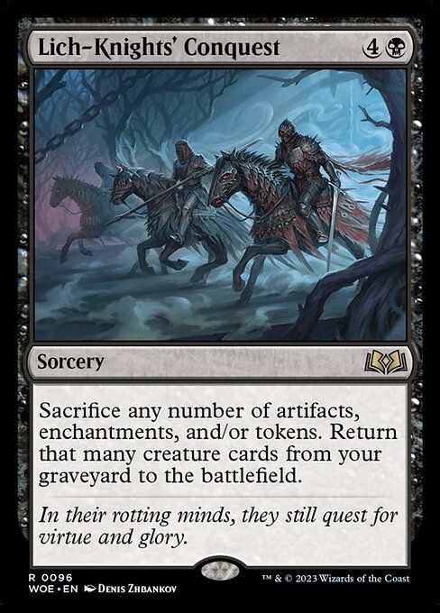 Lich-Knights' Conquest (Foil) - Wilds of Eldraine