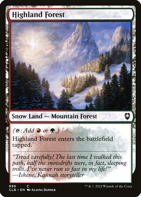 Highland Forest - Commander Legends: Battle for Baldur's Gate
