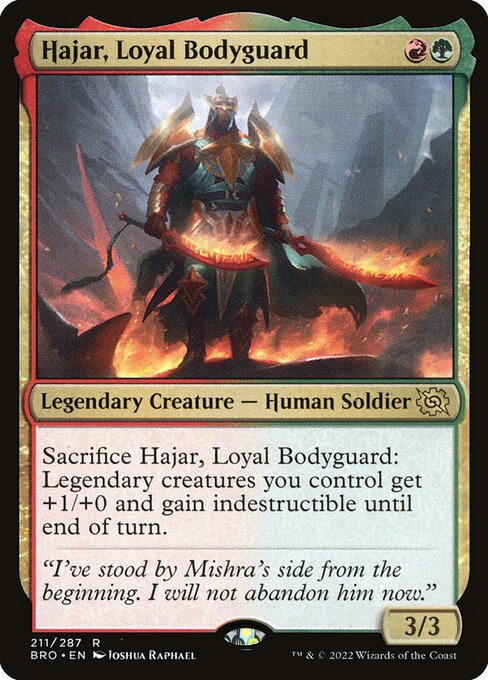 Hajar, Loyal Bodyguard - The Brothers' War