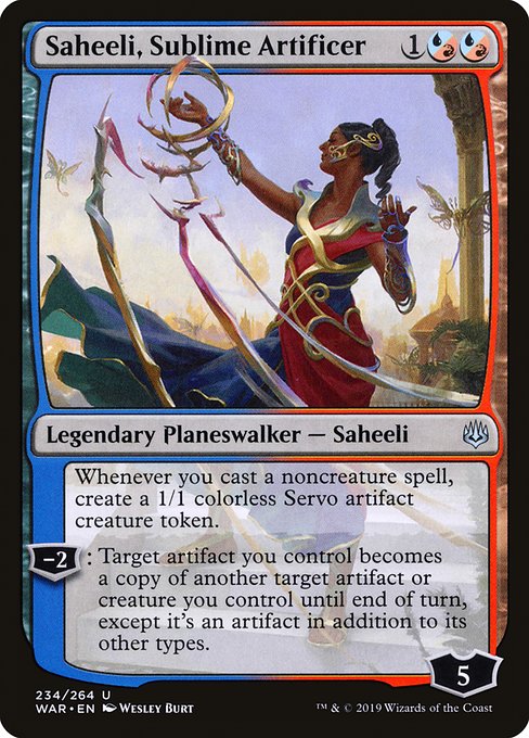 Saheeli, Sublime Artificer (Foil) - War of the Spark