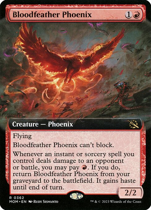 Bloodfeather Phoenix (Extended Art) - March of the Machine