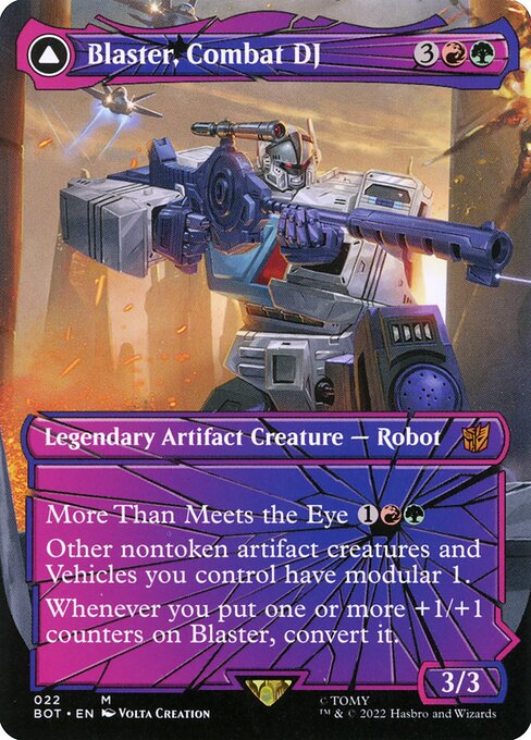 Blaster, Combat DJ (Shattered Glass) - Universes Beyond: Transformers