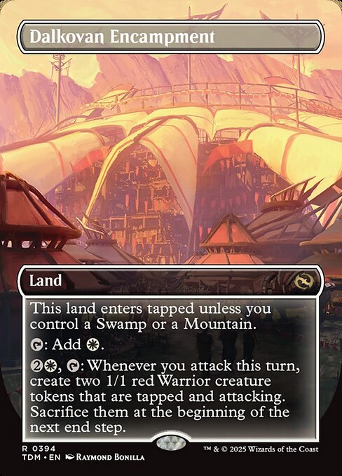 Dalkovan Encampment (Borderless) (Foil) - Tarkir: Dragonstorm