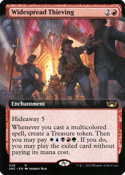 Widespread Thieving (Extended Art) (Foil) - Streets of New Capenna