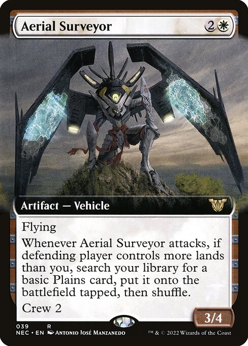 Aerial Surveyor (Extended Art) - Commander: Kamigawa: Neon Dynasty
