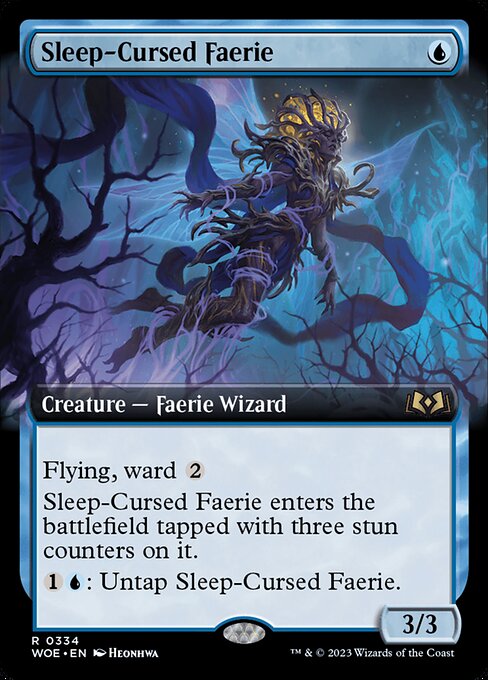 Sleep-Cursed Faerie (Extended Art) - Wilds of Eldraine