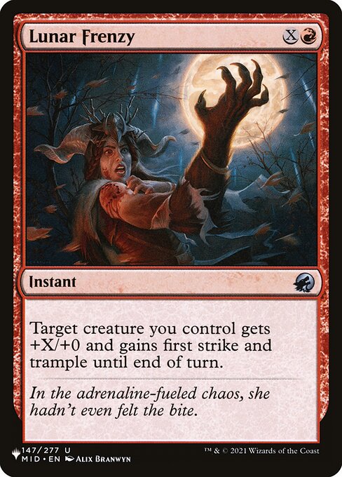 Lunar Frenzy - The List Reprints
