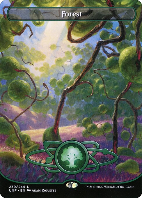Forest (239) (Borderless) (Foil) - Unfinity