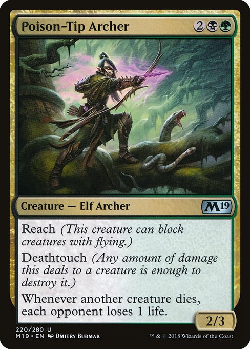 Poison-Tip Archer (Foil) - Core Set 2019