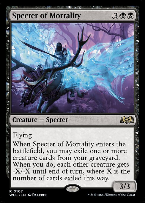Specter of Mortality (Foil) - Wilds of Eldraine