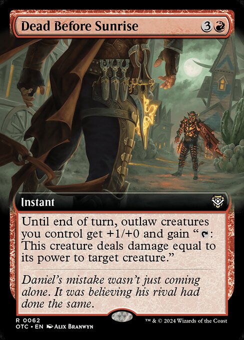 Dead Before Sunrise (Extended Art) - Commander: Outlaws of Thunder Junction