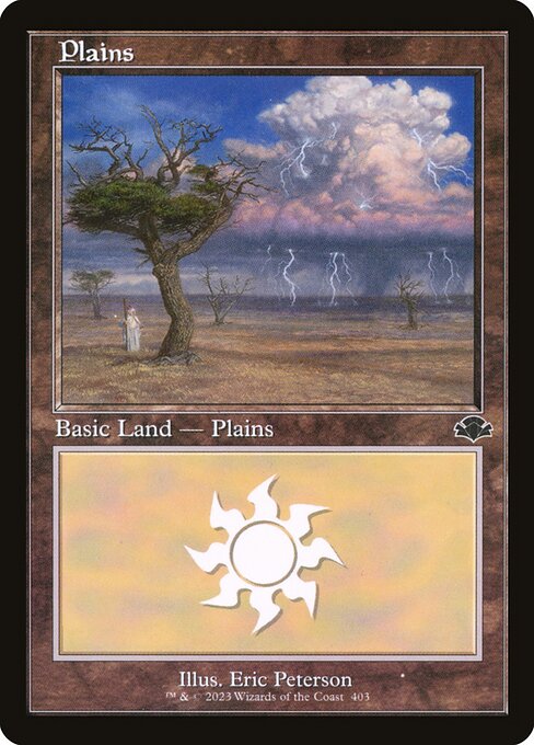 Plains (403) (Retro Frame) - Dominaria Remastered