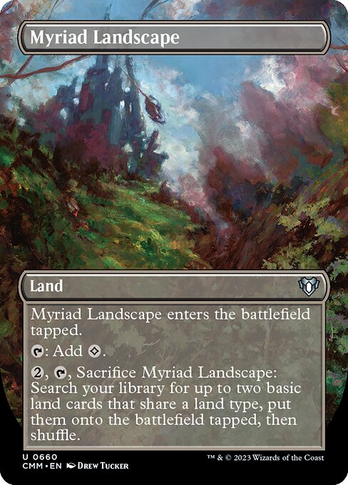 Myriad Landscape (Borderless) - Commander Masters