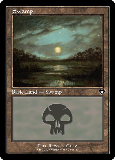 Swamp (444) (Retro Frame) - Commander Masters