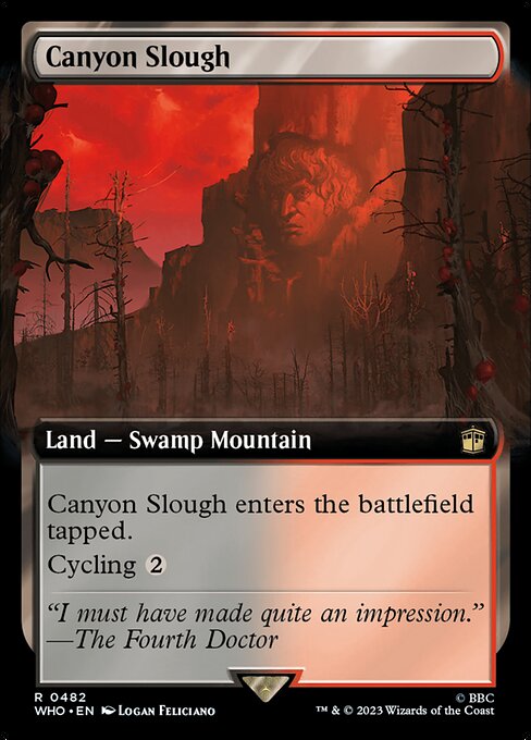 Canyon Slough (Extended Art) (Foil) - Universes Beyond: Doctor Who
