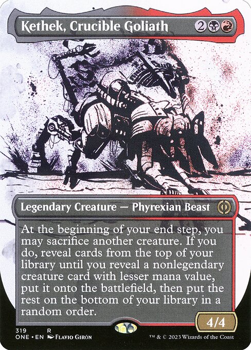 Kethek, Crucible Goliath (Showcase) (Foil) - Phyrexia: All Will Be One