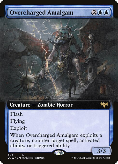 Overcharged Amalgam (Extended Art) (Foil) - Innistrad: Crimson Vow