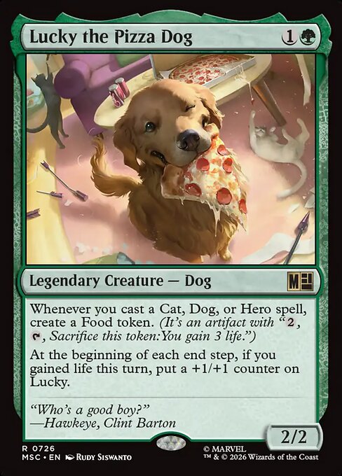 Lucky the Pizza Dog (Foil) - Commander: Marvel Super Heroes