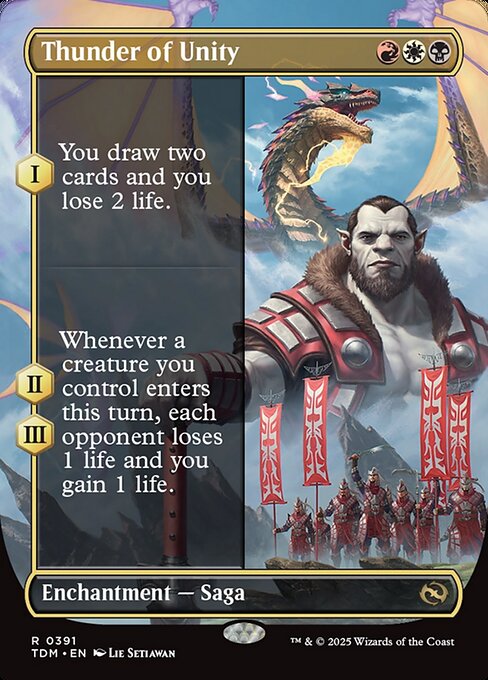 Thunder of Unity (Borderless) - Tarkir: Dragonstorm