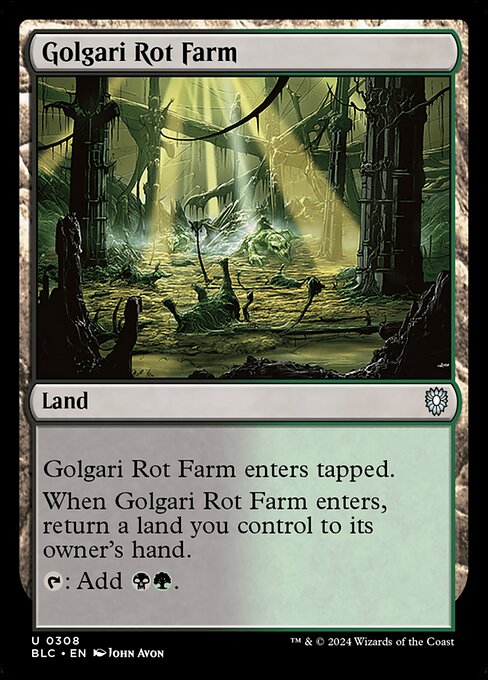 Golgari Rot Farm - Commander: Bloomburrow