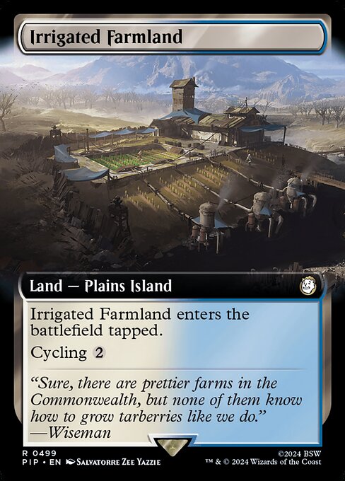 Irrigated Farmland (Extended Art) (Foil) - Universes Beyond: Fallout