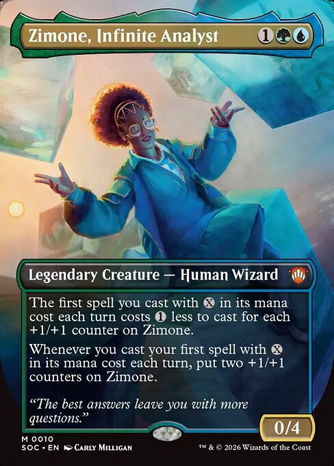Zimone, Infinite Analyst (Borderless) - Commander: Secrets of Strixhaven