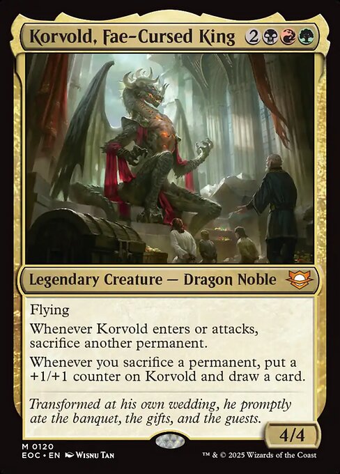 Korvold, Fae-Cursed King - Commander: Edge of Eternities