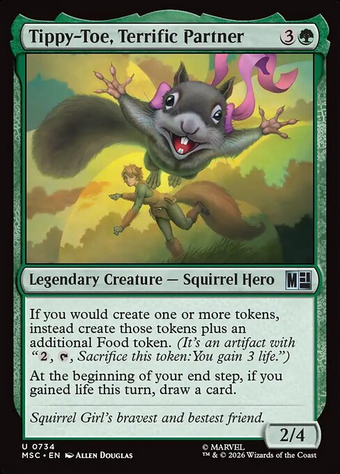 Tippy-Toe, Terrific Partner - Commander: Marvel Super Heroes
