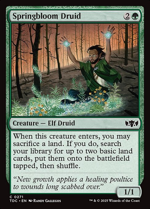 Springbloom Druid - Commander: Tarkir: Dragonstorm