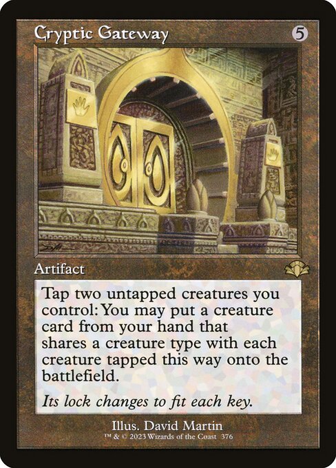 Cryptic Gateway (Retro Frame) - Dominaria Remastered
