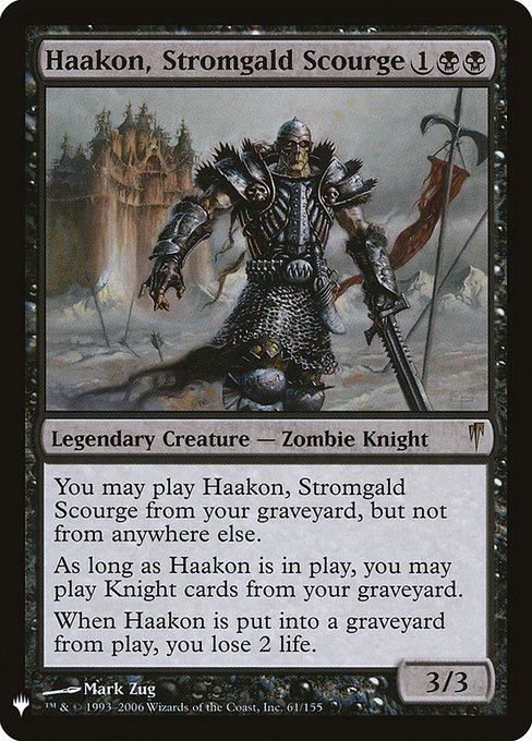Haakon, Stromgald Scourge - The List Reprints