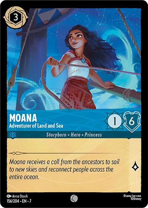 Moana - Adventurer of Land and Sea (Foil) - Archazia's Island
