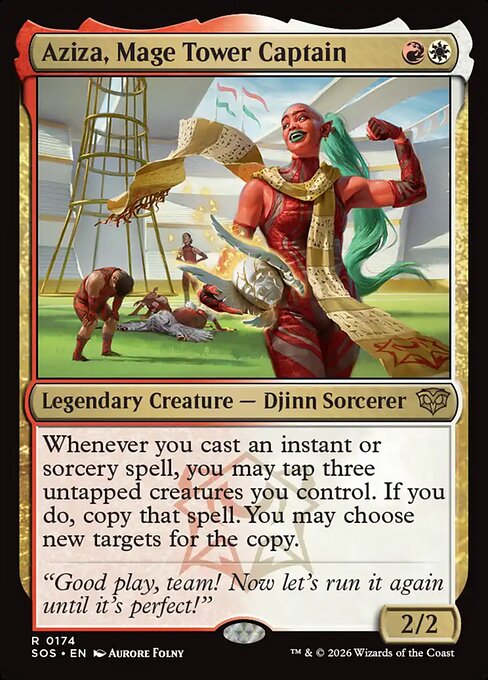 Aziza, Mage Tower Captain (Foil) - Secrets of Strixhaven