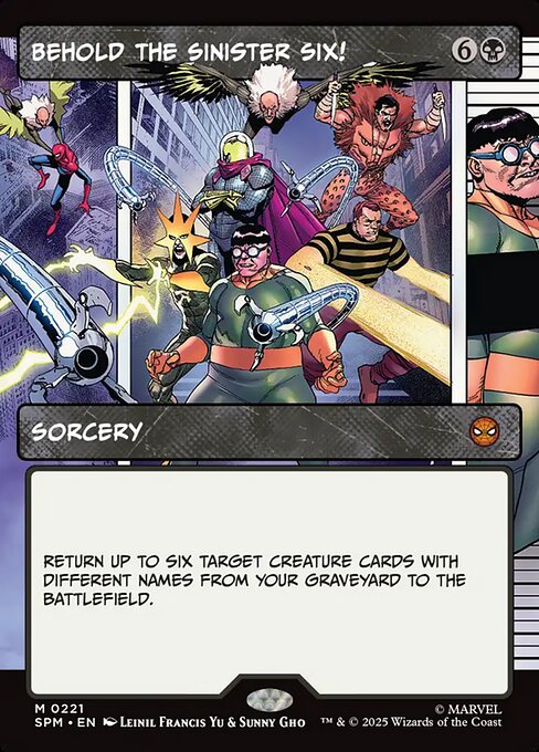 Behold the Sinister Six! (Borderless) (Foil) - Marvel's Spider-Man